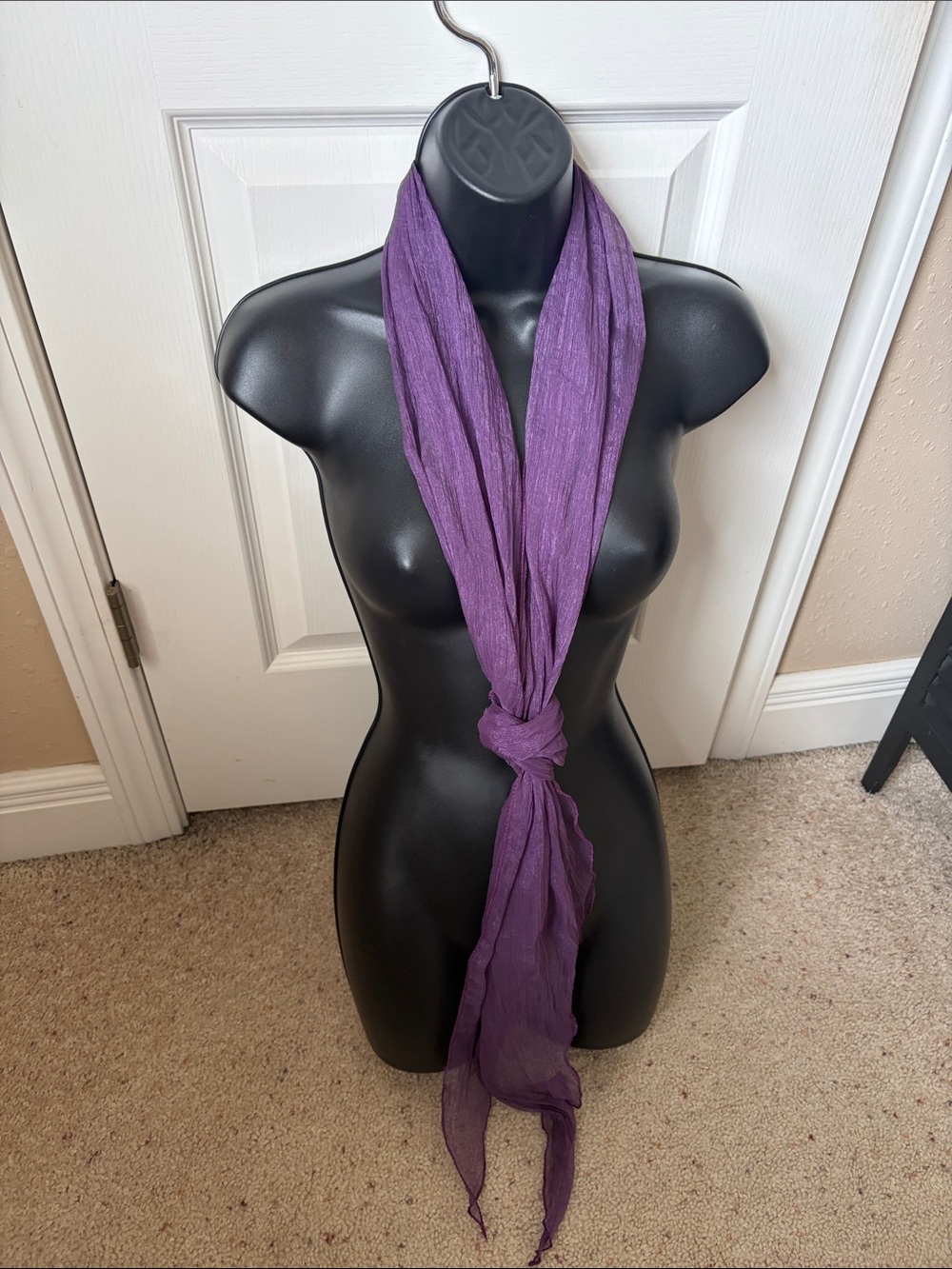 Elegant Purple Women's Fashion Scarf by